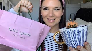 What I got For Mothers Day  Mugs Of The Day  Kate Spade Gift  TKMaxx  Bargains  Kate McCabe [upl. by Ayarahs207]