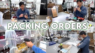 STUDIO VLOG 109  PACKING amp SCANNING ORDERS 💚📦 SMALL BUSINESS ✨ POST LAUNCH DAY 🚀 [upl. by Yrallam207]