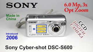 2006 Sony Cybershot DSCS600  CCD Digital Camera [upl. by Leciram360]