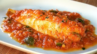 RECETA RICA Y FÁCIL DE BACALAO CON TOMATE BACALAO JUGOSO EN EXQUISITA SALSA DE TOMATE semanasanta [upl. by Attenwahs]