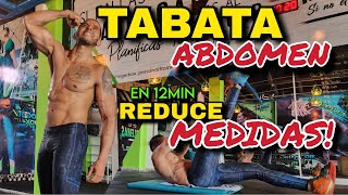 TABATA ABDOMEN 12 Minutos Reduce CINTURA [upl. by Nrobyalc]