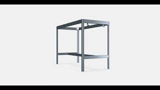 IDÅSEN Underframe for table top 2  AR  WebAR [upl. by Abisha326]