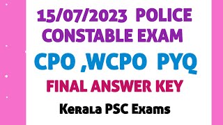 Police Constable Exam PYQ  CPO PYQ  WCPO PYQ  LDC  LGS  LSGI Secretary Degree Mains ldc lgs [upl. by Keung876]