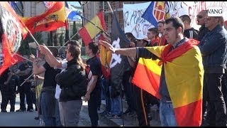 La extrema derecha en Barcelona  12 Octubre [upl. by Nniw]