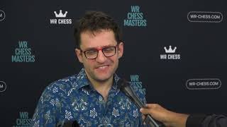 Levon Aronian  Interview after Round 6 WR Chess Master 2023 [upl. by Tamra215]