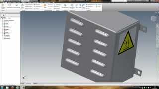 Inventor 2012 sheet metal punch tutorial [upl. by Ligriv]