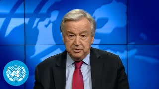 UN Chief on supporting the future of Syria and the region  5th Brussels conference [upl. by Anasor422]