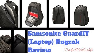 Samsonite GuardIT Laptop Backpack Review Nederlands [upl. by Yeldua]