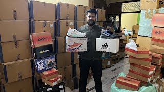 100 Original Branded Shoes  Biggest Wholesaler in Delhi  Cheapest Shoes Market [upl. by Amsirp]