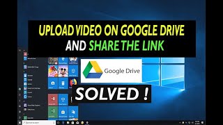 ✅ How to upload a video to google drive and share the link [upl. by Jobey]