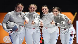 Fencing  Womens Sabre Team Gold Medal Match [upl. by Basham329]