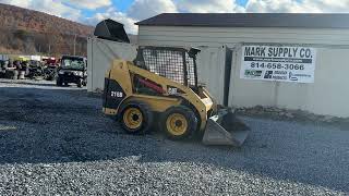 2004 Caterpillar CAT 216B Rubber Tire Skid Steer Loader 66quot Smooth Bucket 52 HP Good Tires [upl. by Ahsaz]