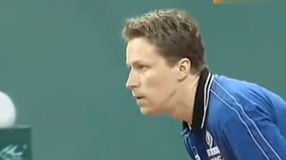 Men Team Final  Waldner JanOve vs Liu Guoliang WTTC 2000 Highlights [upl. by Andi605]