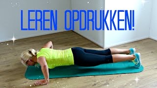 Leren opdrukken  How to Push up [upl. by Sateia518]