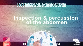 Pract Inspection and percussion of the abdomen Internal medicine [upl. by Kenji]