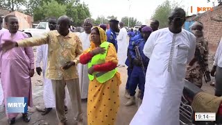 SOCIÉTÉ  Visite de la Mairie de NDjamena dans un quartier inondé [upl. by Broida]