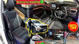 Brezza LXI Modification✅Brezza base to top model modified from Dadri✅Brezza genuine accessories✅ [upl. by Nosaj648]