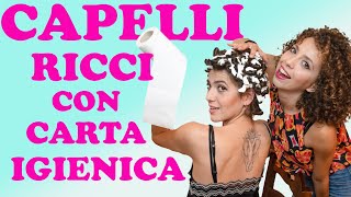 CAPELLI RICCI SENZA CALORE  come trasformare i capelli da lisci a ricci [upl. by Yelnet316]