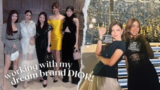 DIOR Singapore with Heart Evangelista Catriona Gray and Camille Co🥺❤️ [upl. by Htieh]