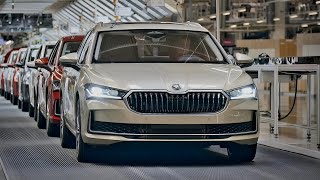 New SKODA SUPERB 2024  PRODUCTION in Bratislava [upl. by Ydner]