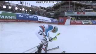 WM Slalom 2013 Schladming  MARIO MATT  3   Felix Neureither  2  und MARCEL HIRSCHER  1 [upl. by Melodie836]