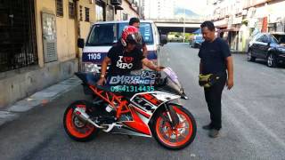 KTM RC 250 PowerTRONIC ECU Topspeed above 200kmh  Motodynamics Technology Malaysia [upl. by Leinahtan711]