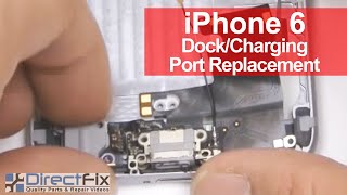 How to iPhone 6 Charging Port Replacement amp Fix in 4 minutes [upl. by Ilario]