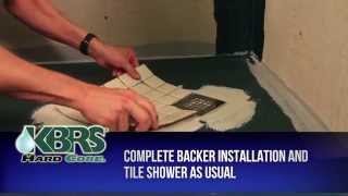 How to Install a Shower Pan Using the KBRS Tileable Shower Base TileBasin® [upl. by Hollister]