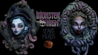 Spare Doll Head Halloween Art  Monster High [upl. by Adnolay]