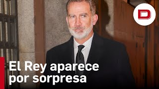 La sorpresa de Felipe VI apareciendo en el funeral de César Alierta [upl. by Ittak]