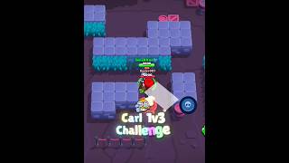 Carl 1v3 Challenge In Duels 🫣🔥 BrawlStars Duels Shorts [upl. by Annayr732]