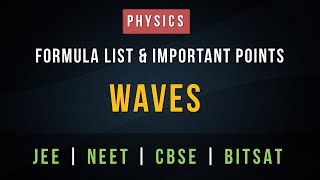 Waves – Formula List and Important Points for Revision  CBSE  JEE  NEET  COACHENGG APP [upl. by Bohon186]