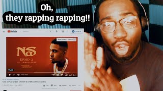 EMINEM amp NAS SPAZ OUT  Nas  EPMD 2 feat Eminem amp EPMD Official Audio REACTION [upl. by Vail741]