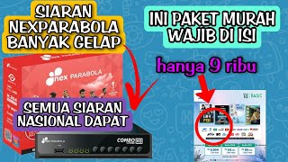 semua siaran nasional di receiver nexparabola dapat semua dengan mengisi paket murah ini [upl. by Satsoc]