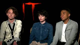 IT Wyatt Oleff Finn Wolfhard and Chosen Jacobs Interview  ScreenSlam [upl. by Alvinia]