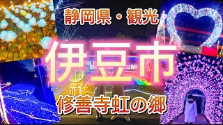 静岡県伊豆市にある観光地【修善寺虹の郷】のイルミネーションがめちゃくちゃ楽しめた！ [upl. by Martino725]