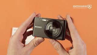 Обзор цифрового фотоаппарата SONY Cybershot DSCW830  Ситилинк [upl. by Enilrae]