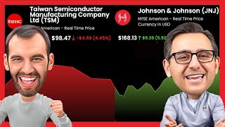 Johnson amp Johnson JNJ amp TSMC TSM JUST REPORTED EARNINGS  Stock Market Today [upl. by Attenyw]