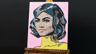 Painting Zendaya in Pop Art [upl. by Brosine609]