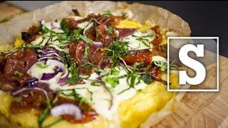 QUICK POLENTA PIZZA RECIPE  SORTED [upl. by Ainelec]