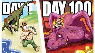 I Survived 100 Days on RAGNAROK in ARK Survival Evolved [upl. by Romine]