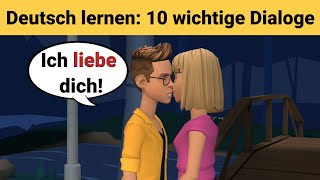 Deutsch lernen  10 wichtige Dialoge [upl. by Elocaj821]