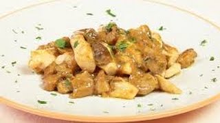 Ricetta veloce Pollo ai funghiQuick recipe Chicke [upl. by Emilia730]