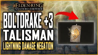 Elden Ring DLC Boltdrake Talisman 3 Location  BEST Lighting Damage Negation Talisman [upl. by Decker]