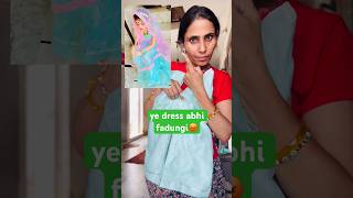 dress khrab hone ke 100 fayde🫡  How to make a hair bun with cloth  Ghamu saran shorts diy [upl. by Lore]