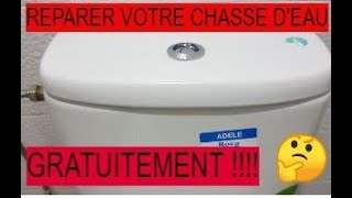 Comment réparer une fuite de chasse deau sans rien démonter avec du vinaigre blanc [upl. by Ellon940]