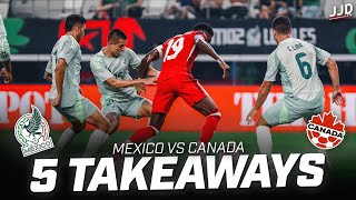 Mexico vs Canada 5 Takeaways  00 Chippy Concacaf Match [upl. by Marcel806]