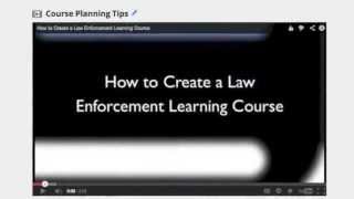 How to Create a Law Enforcement Learning Course Introduction Video [upl. by Aiciram]