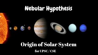 Nebular Hypothesis  UPSC Geography IN HINDI [upl. by Oderfodog]