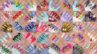 200 New Nails Art Designs  Beautiful Nail Designs Compilation for Beginners at Home  Nails Art [upl. by Glinys932]